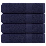 Gossi prosoape de maini, frogn, 4 buc., albastru marin, 50x100 cm, 360 g/m2