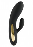 Vibrator Iepuras Splendor, 7 Moduri Vibratii, Silicon, USB, Negru, 17 cm