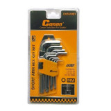 Conan COT61092 Set chei negative (imbus) lungi 1,5-10mm / 9 piese