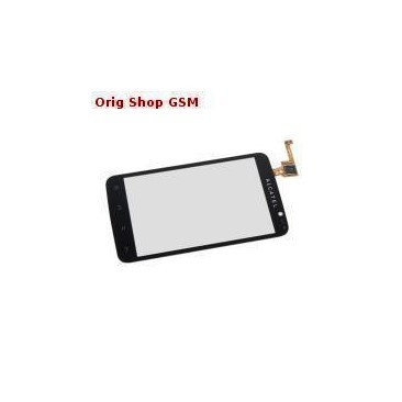 GEAM CU TOUCHSCREEN ALCATEL OT-991 NEGRU ORIGINAL foto