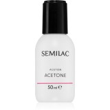 Semilac Liquids acetonă pentru a &icirc;ndepărta gelul de pe unghii 50 ml