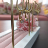 Cercei placati cu aur Simple Beauty - 2 cm, SaraTremo