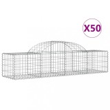 Cumpara ieftin Cosuri gabion arcuite 50 buc, 200x50x40/60 cm, fier galvanizat