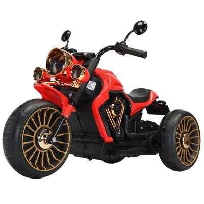 Tricicleta Electrica pentru Copii, Flippy, cu 2 Acumulatoare 380*2, 6V 4.5, Telecomanda, Bluetooth, Sistem Anti-Rasturnare, Sistem de Lumini si Sunet, foto