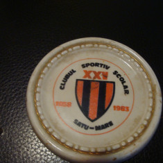 Placheta portelan sau ceramica - Clubul Sportiv Scolar Satu Mare 1958-1983