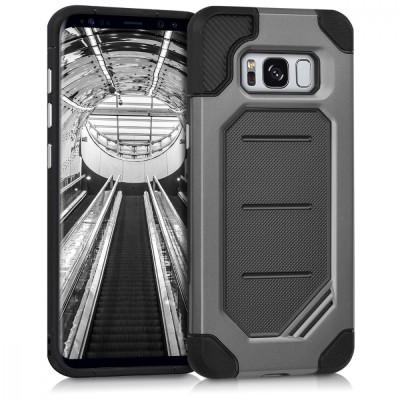 Husa pentru Samsung Galaxy S8, Silicon, Gri, 42163.73 foto