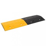 VidaXL Prag limitator de viteză galben și negru, 97x32,5x4 cm, cauciuc