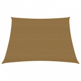 P&acirc;nză parasolar, taupe, 4/5x3 m, HDPE, 160 g/m&sup2;