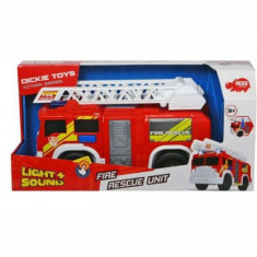 Mini camion de pompieri cu lumina si sunet de 15cm Dickie Toys