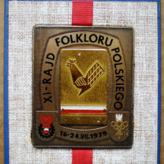 5.054 PLACHETA AUTO MOTO POLONIA PZM RALLY XI RAJD FOLKLORU POLSKIEGO 1979