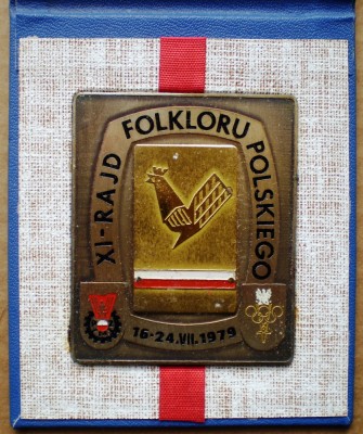 5.054 PLACHETA AUTO MOTO POLONIA PZM RALLY XI RAJD FOLKLORU POLSKIEGO 1979 foto