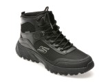 Ghete SKECHERS negre, HILLCREST 2.0, din material textil