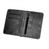 Cumpara ieftin Portofel, din piele naturala, compartiment marunt, Jack 2 M, Gri