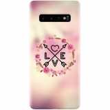 Husa silicon personalizata pentru Samsung Galaxy S10, Love Arrow