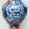 Vaza Cloisonne decorata cu flori si pasare, China, Secol 20