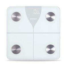 Cantar de baie HBS-BT, 180 kg, Functie Bluetooth, Display LED, Alb
