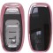 Husa Cheie Smartkey Audi 3 Butoane ROZ TPU+PC Audi A6 A7 A8 4G AutoProtect KeyCars