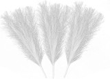Set de 3 flori de pampas DJKKENTY, argintiu, pampas uscat, 45 cm