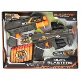 Set 2 pistoale Duel Blusters cu 16 sageti din burete, Blackfire, Lanard Toys