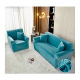 Cumpara ieftin Set Huse Canapea 311 Catifea, Turcoaz - JO883