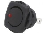Comutator Basculant ON-OFF 20A 14V LED Negru
