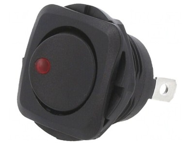 Comutator Basculant ON-OFF 20A 14V LED Negru foto