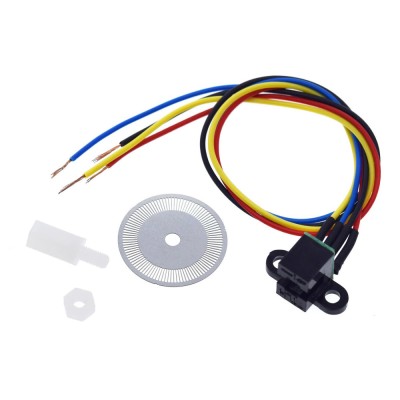 Photoelectric speed sensor encoder coded disc wheel smart car Arduino (s.2770B) foto