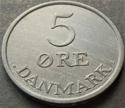 Moneda istorica 5 ORE - DANEMARCA, anul 1959 * cod 4468 A = excelenta foto
