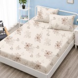 Husa de pat din finet cu elastic 160x200 cm si 2 fete de perna Soft Magnolia