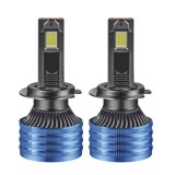 Set 2 LED-uri Auto Techstar&reg; P41, H7, 100w, 16000 Lumeni, 6500K, AUTO, 12-24 Volti, CSP, Canbus, Miez Cupru, Radiator Aluminiu