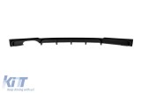 Difuzor tip M Performance Design Design potrivit pentru bara spate M Technik pe BMW Seria 3 F30 sedan, F31 break 2011-2019 -oo---, negru mat Performan