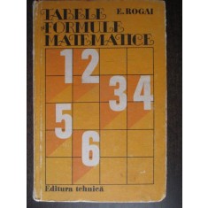 Tabele si formule matematice E.Rogai