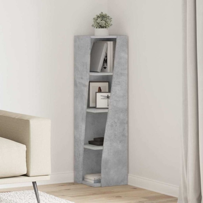 vidaXL Dulap de colț Alb 27,5x27x102cm Lemn compozit 889848