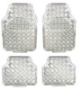 Covorase Auto Universale, model Diamond, culoare Crom Argintiu