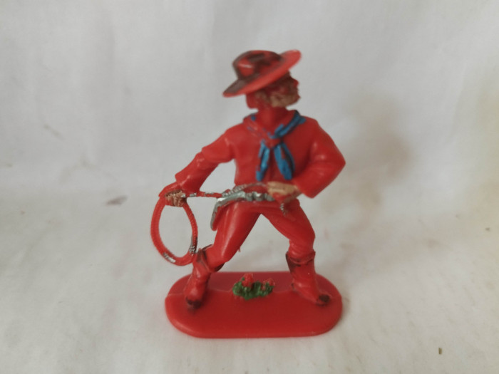 bnk jc Figurine de plastic - Jean Hoeffler - cowboy cu lassou