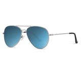Ochelari de Soare Unisex - Techsuit (3025) - Silver / Ice Blue