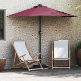vidaXL Parasol de Grădină Roșu bordo 294 x 150 x 223 cm țesătură 42003263