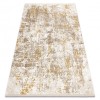Covor modern DUKE 51546 bej / auriu - Vintage, structurat, foarte moale, franjuri, 280x370 cm