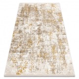 Covor modern DUKE 51546 bej / auriu - Vintage, structurat, foarte moale, franjuri, 180x270 cm