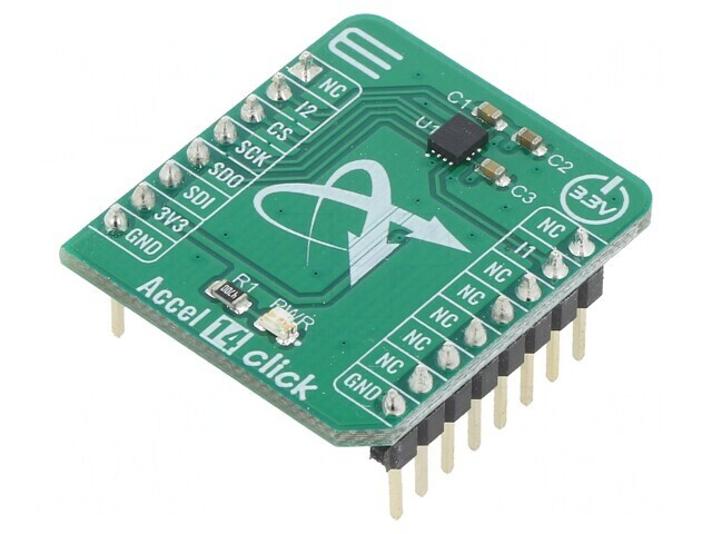 ACCEL 14 Click - Placă Prototip IIS3DWB Accelerometru GPIO/SPI