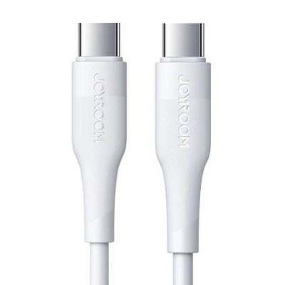 Cablu de incarcare si transfer date, 60W, USB tip C la USB tip C, lungime 1.2 m, alb foto