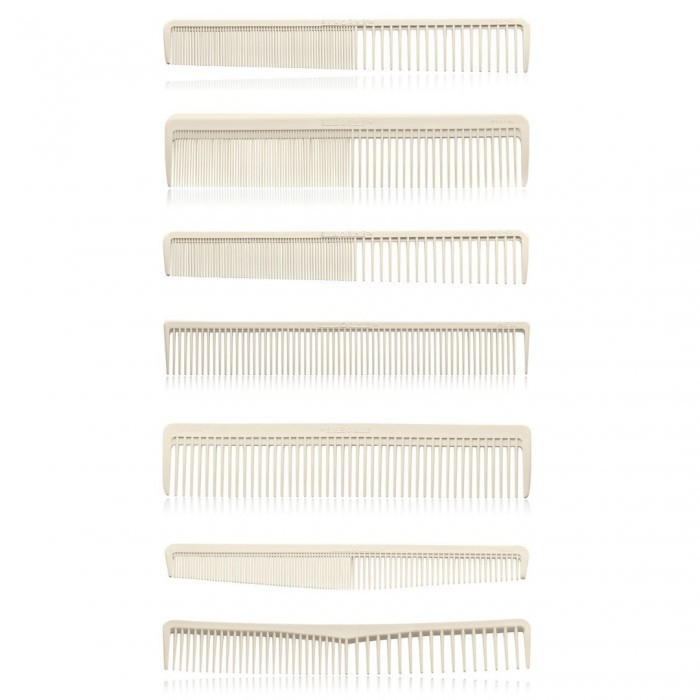 Set 7 piepteni tuns din SILICON - albi