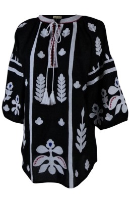 Bluza tip ie dama B2 negru mahon/rosu , marimea M foto