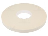 Bandă dublu adezivă albă 19mm x 33m x 1mm