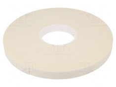 Banda dublu adeziva alba 19mm x 33m x 1mm foto