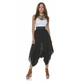 Pantaloni Funky din panza topita neagra