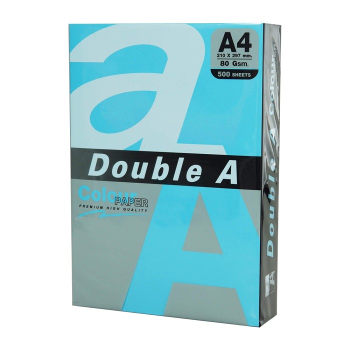 Hartie Color Pentru Copiator A4, 80g/mp, 25coli/top, Double A - Albastru Intens