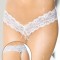 Mileul Bunicii - Lenjerie sexy G-String, alb, M/L