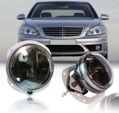Proiectoare ceata Mercedes W204 W211 C209 W164 W251 bara AMG fumuriu NOU