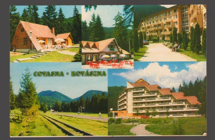 CPIB 23589 CARTE POSTALA - COVASNA: VALEA ZANELOR, CAMPING, SPITALUL DE RECUPERARE CARDIOVASCULARA, CIRCULATA, 2000, STAMPILE, TIMBRU